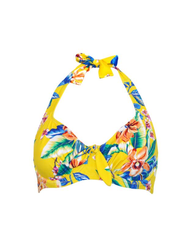 Pour Moi Heatwave Underwired Halter Bikini Top Malibu