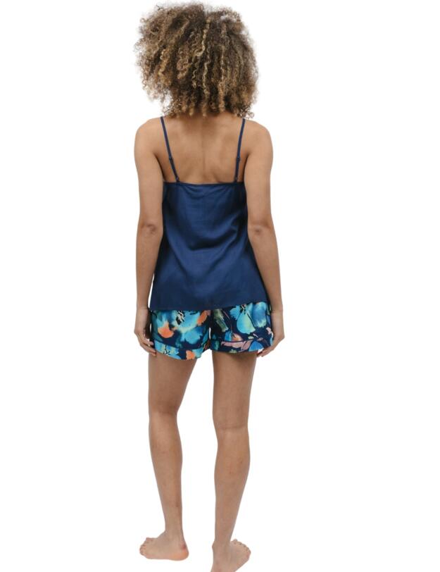 Cyberjammies Bea Pyjama Shorts Blue Floral