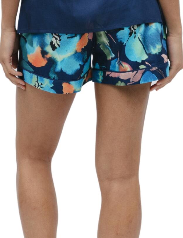 Cyberjammies Bea Pyjama Shorts Blue Floral