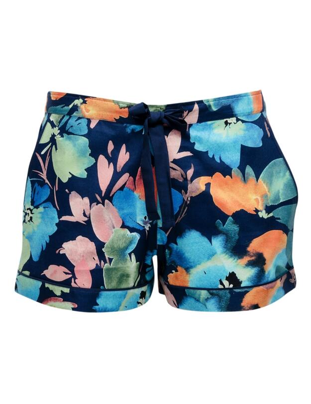 Cyberjammies Bea Pyjama Shorts Blue Floral