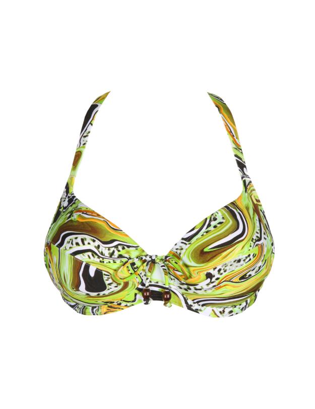 Prima Donna Jaguarau Full Cup Bikini Top Lime Swirl