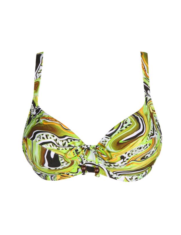 Prima Donna Jaguarau Full Cup Bikini Top Lime Swirl