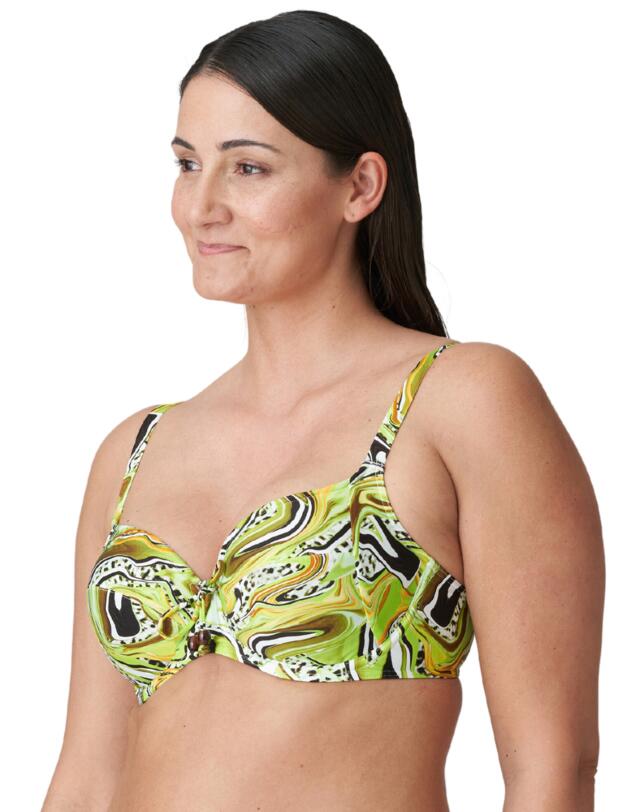 Prima Donna Jaguarau Full Cup Bikini Top Lime Swirl