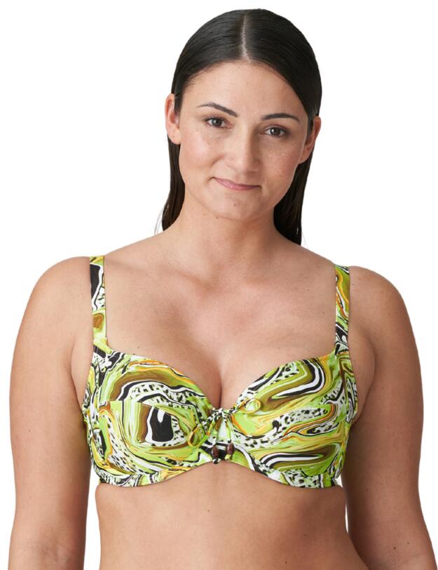 Prima Donna Jaguarau Full Cup Bikini Top Lime Swirl