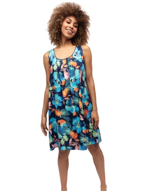 Cyberjammies Bea Short Nightdress Blue Floral