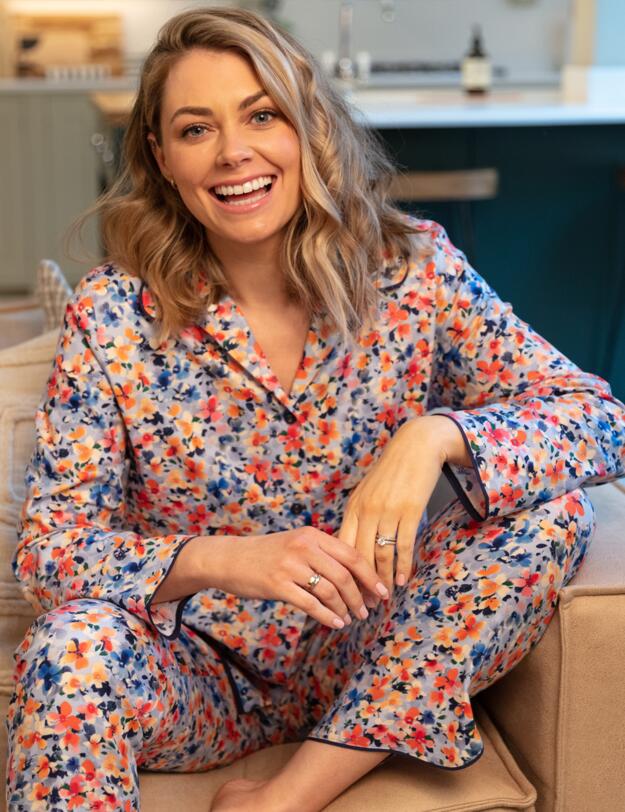 9740 Cyberjammies Bea Pyjama Top - 9740 Ditsy Floral