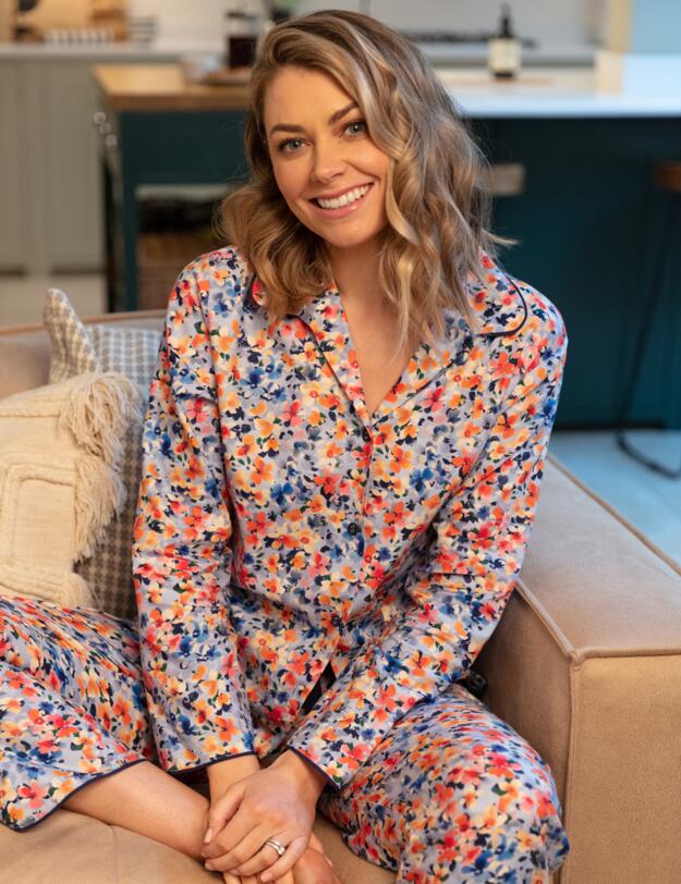 9740 Cyberjammies Bea Pyjama Top - 9740 Ditsy Floral