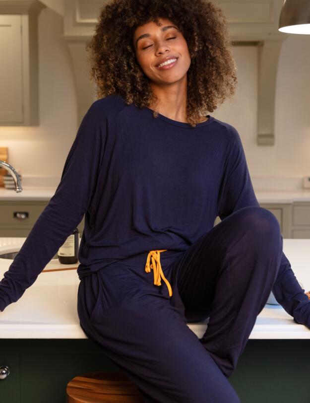 Cyberjammies Bea Jersey Top Navy