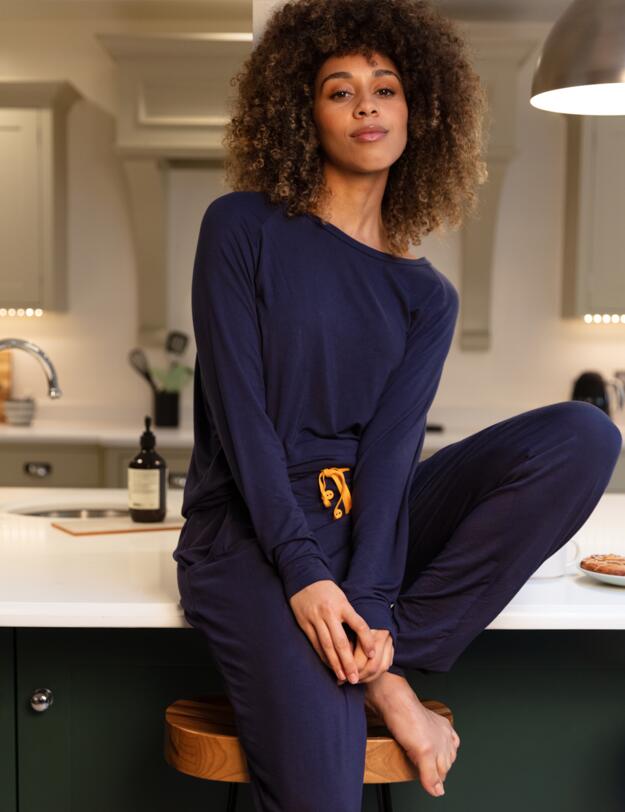 Cyberjammies Bea Jersey Top Navy