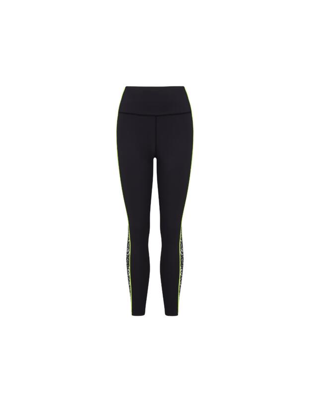 Pour Moi Energy Panelled Leggings Leopard/Lime 
