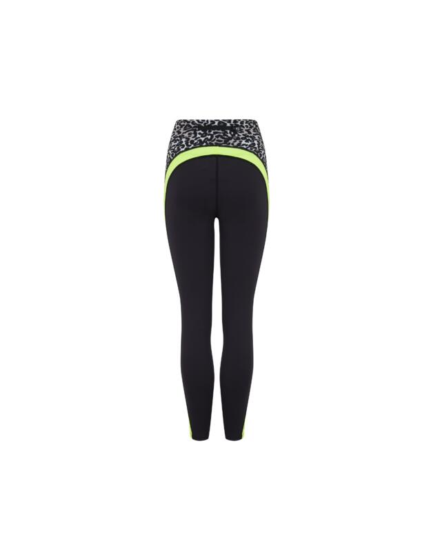 Pour Moi Energy Panelled Leggings Leopard/Lime 