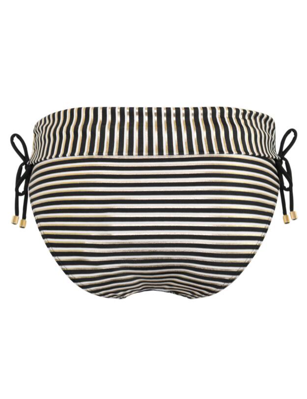 Pour Moi Radiance Foldover Bikini Brief Black/White/Gold