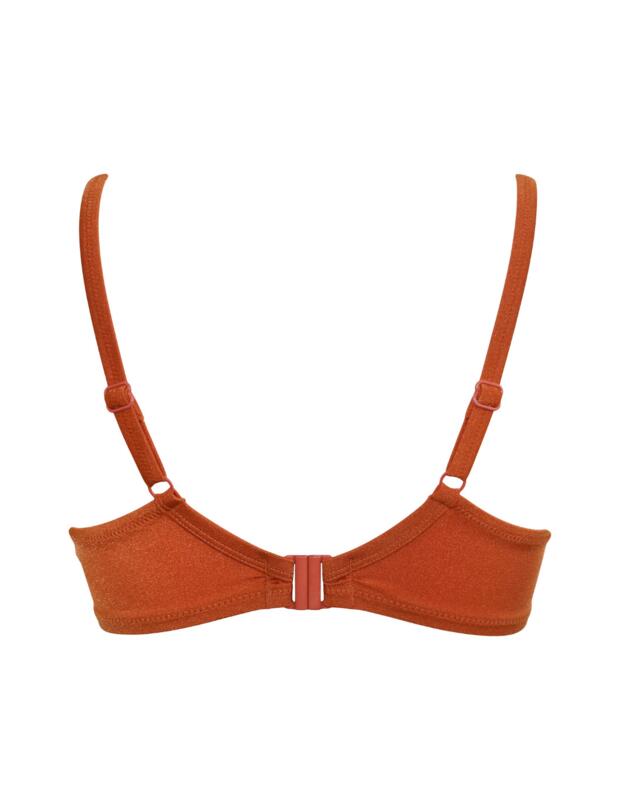Pour Moi Azure Plunge Bikini Top Burnt Orange 