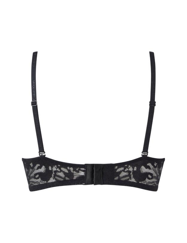 Calvin Klein Ultra-Soft Lace Plunge Bra Black 