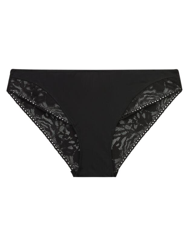 Calvin Klein Ultra-Soft Lace Bikini Style Brief Black 