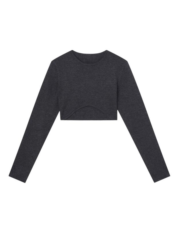 Calvin Klein Sweater Lounge Pyjama Top Charcoal Heather