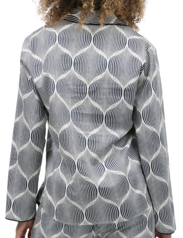 Cyberjammies Nicole Pyjama Top Cream Geo Print