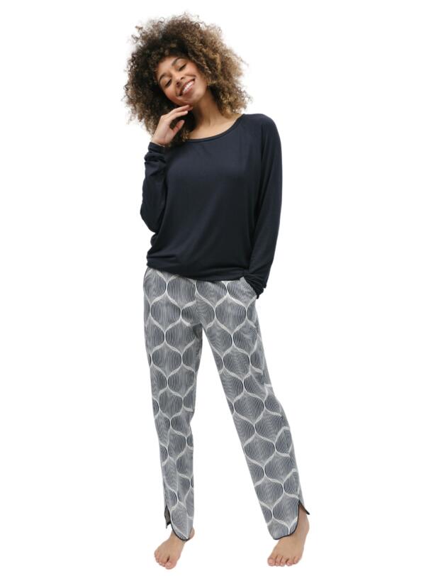 Cyberjammies Nicole Pyjama Bottoms Cream Geo Print