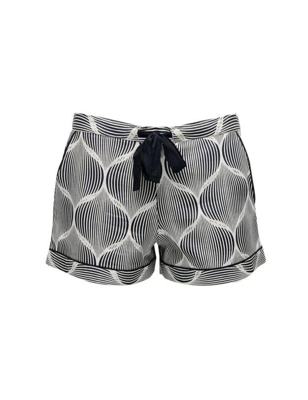 Cyberjammies Nicole Pyjama Shorts Cream Geo Print