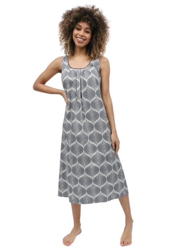 Cyberjammies Nicole Nightdress Cream Geo Print