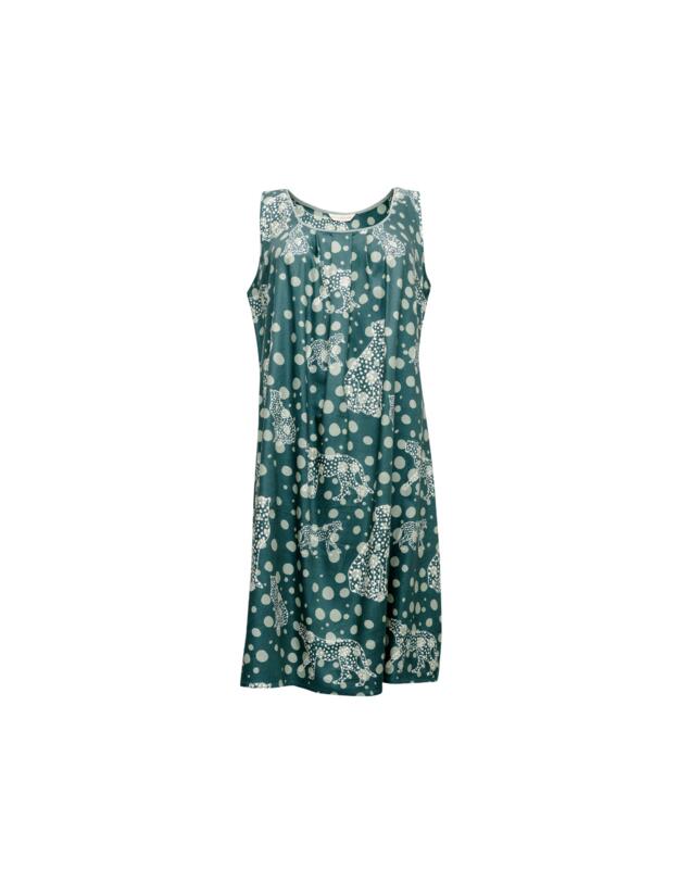 Cyberjammies Hannah Chemise Green Leopard Print