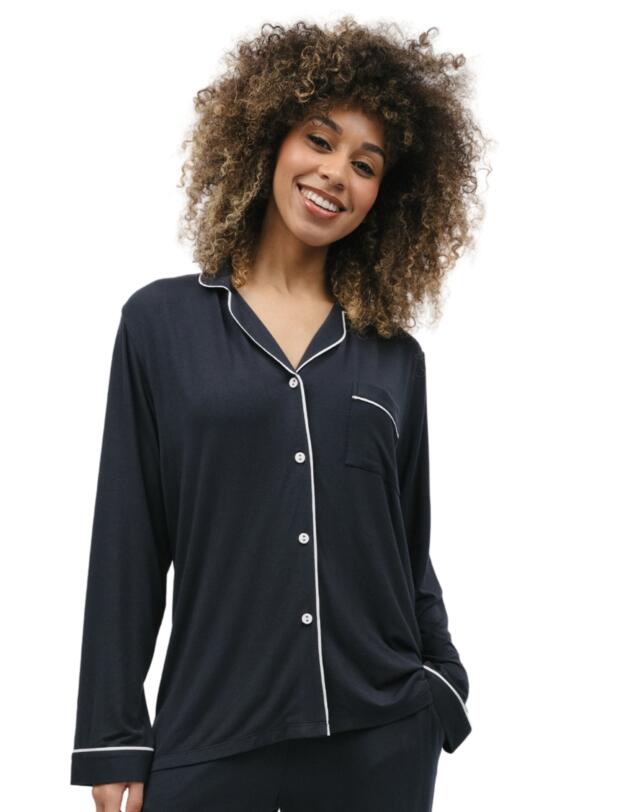 Cyberjammies Nicole Pyjama Top Charcoal