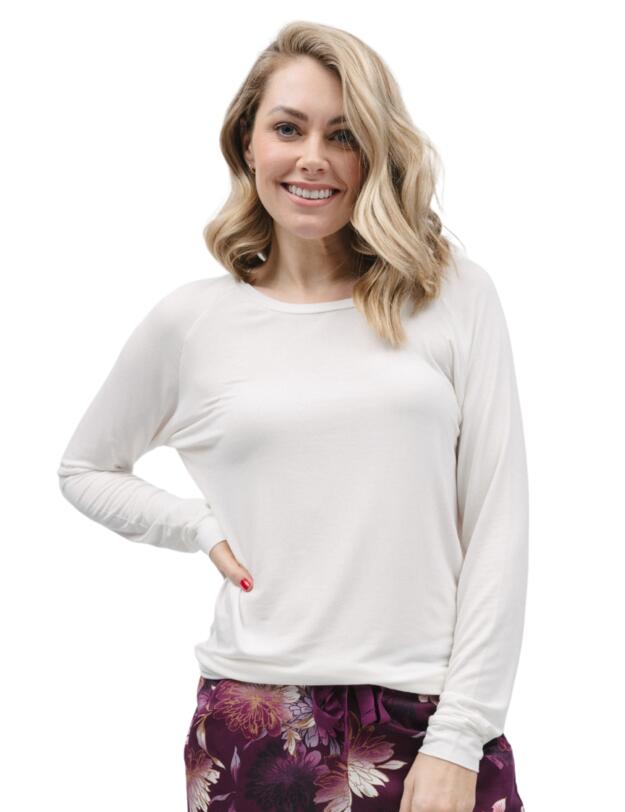 Cyberjammies Nicole Jersey Pyjama Top Winter White