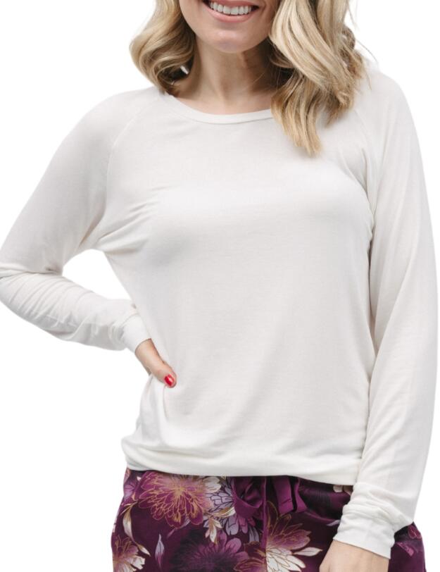 Cyberjammies Nicole Jersey Pyjama Top Winter White