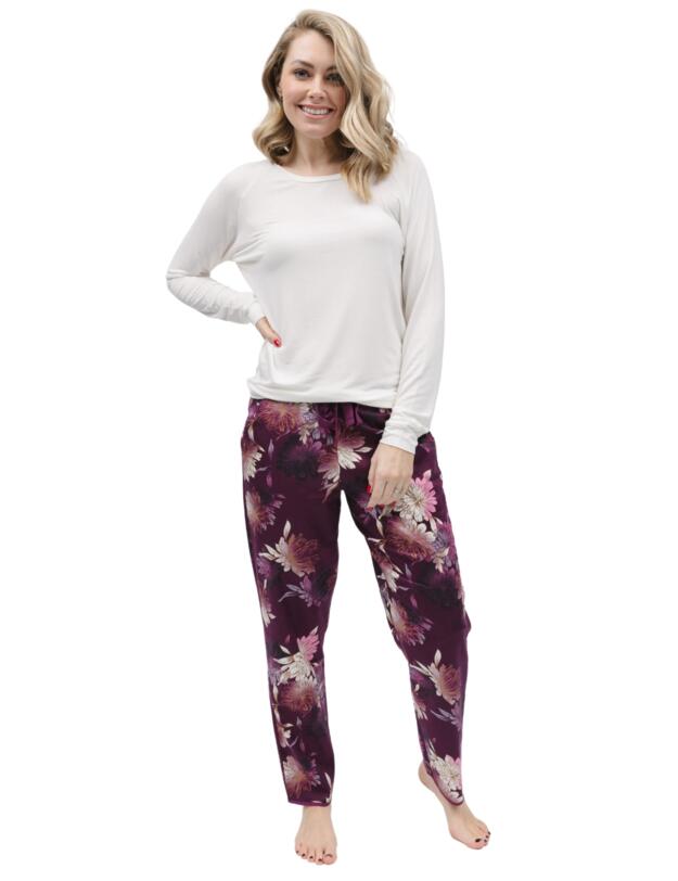 Cyberjammies Nicole Jersey Pyjama Top Winter White
