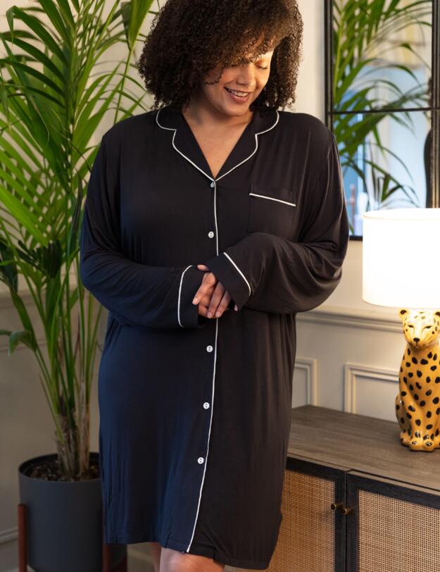 Cyberjammies Nicole Nightshirt Charcoal