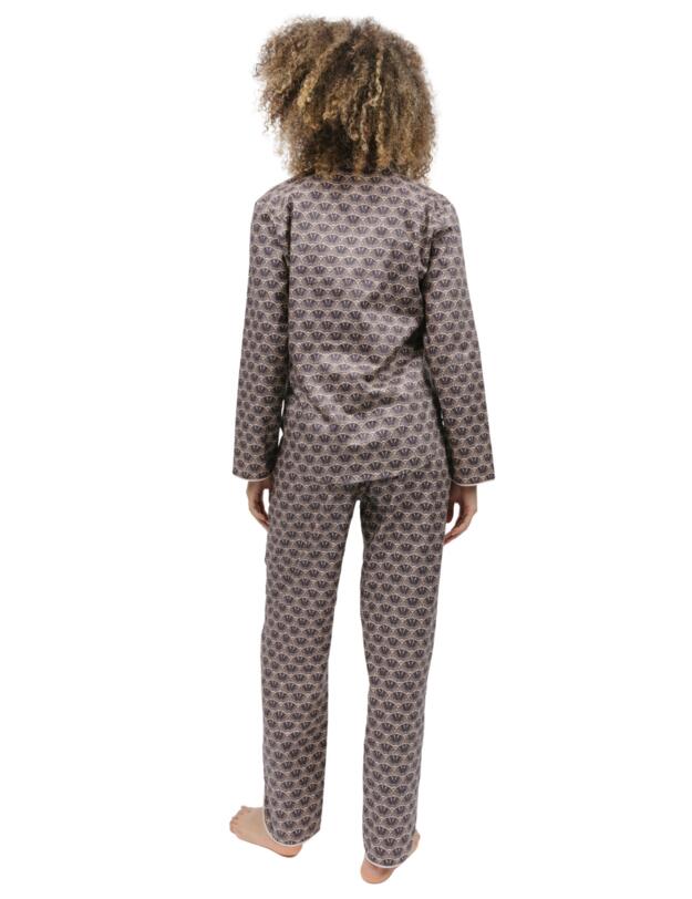 Cyberjammies Lana Pyjama Pants Brown Geo Print 