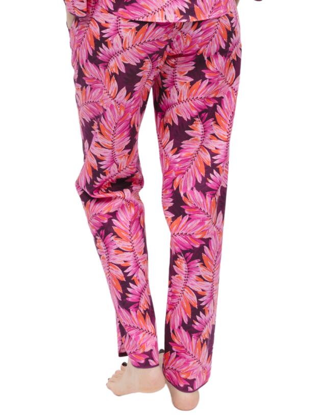 Cyberjammies Carina Pyjama Pants Magenta Palm Leaf Print