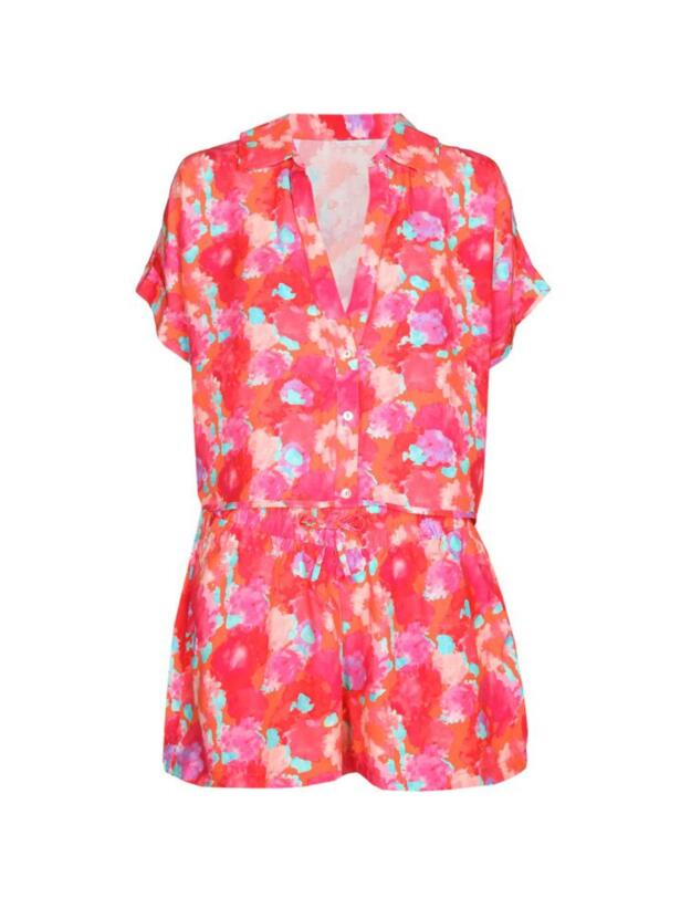 Marie Jo Apollonis Swimwear Beach Cover Up Set Neon Sunset