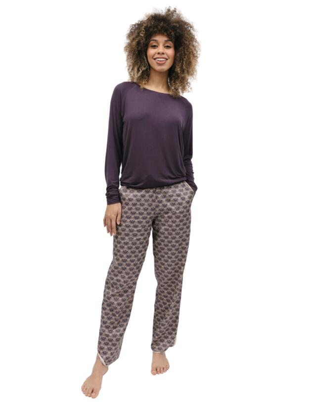 Cyberjammies Lana Jersey Pyjama Top Brown 
