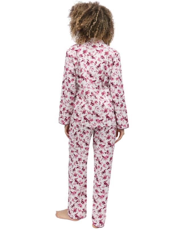 Cyberjammies Eve Pyjama Pants Cream Berry Print 