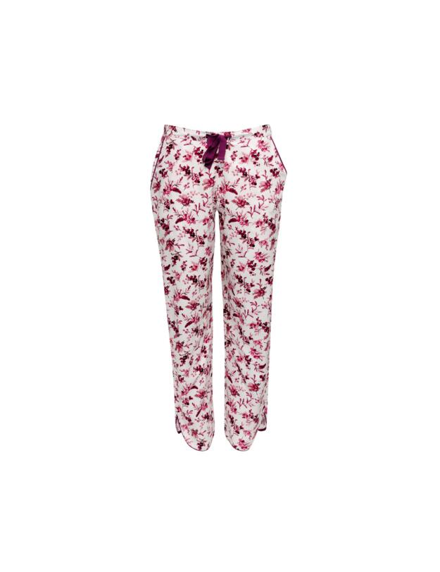 Cyberjammies Eve Pyjama Pants Cream Berry Print 