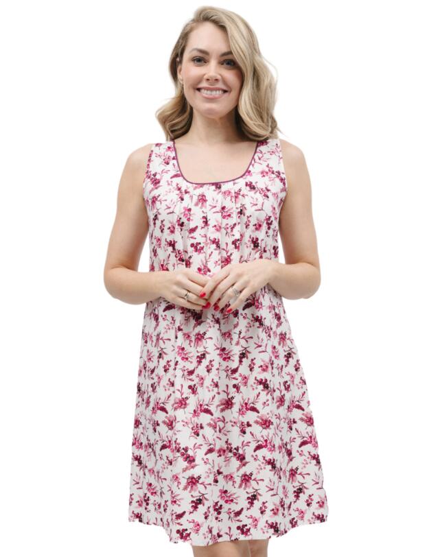 Cyberjammies Eve Chemise Cream Berry Print 