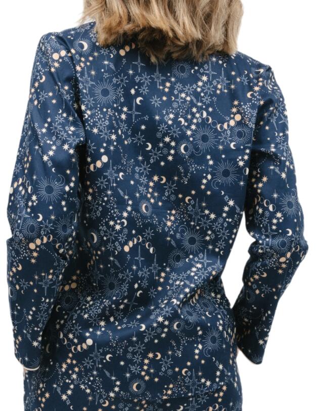 Cyberjammies Cosmo Pyjama Top Navy Celestial Print
