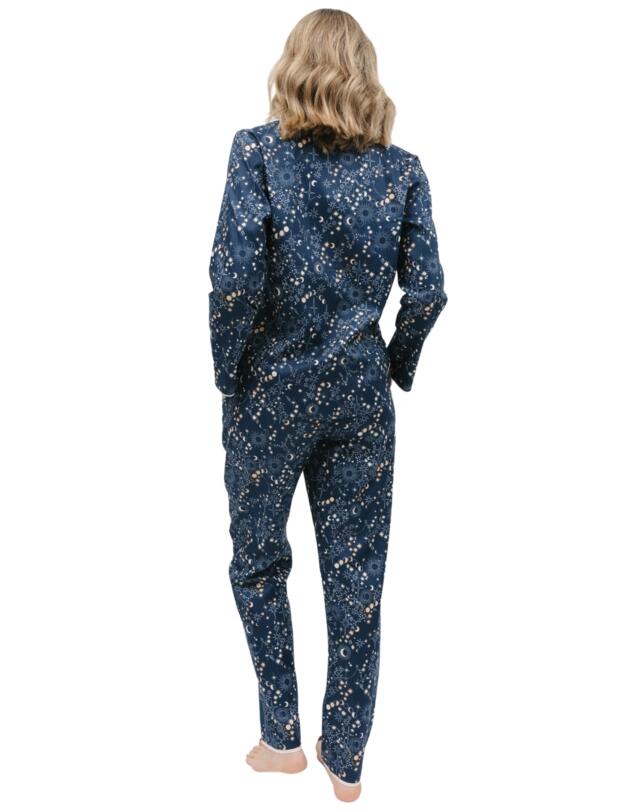 Cyberjammies Cosmo Pyjama Top Navy Celestial Print