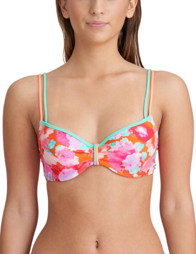Marie Jo Apollonis Full Cup Bikini Top Neon Sunset 