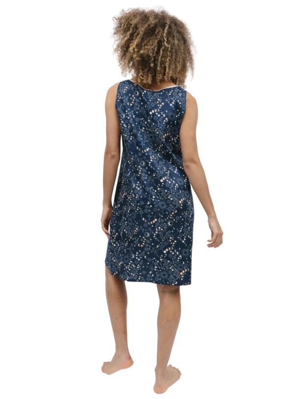 Cyberjammies Cosmo Short Nightdress Navy Celestial Print