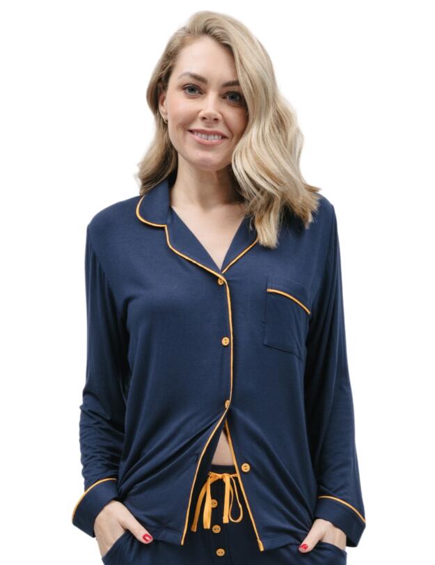 Cyberjammies Cosmo Pyjama Top Navy