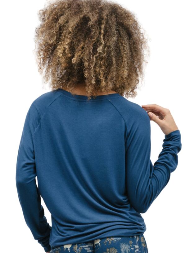 Cyberjammies Fawn Jersey Pyjama Top Blue 