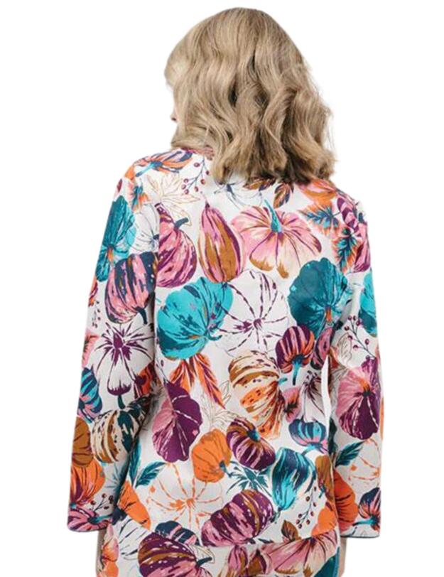 Cyberjammies Maple Pyjama Top Cream Pumpkin Print