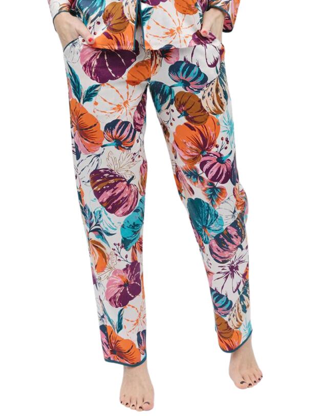 Cyberjammies Maple Pyjama Bottoms Cream Pumpkin Print