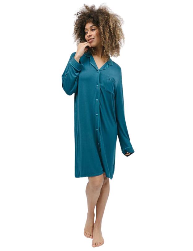 Cyberjammies Maple Jersey Nightshirt Teal