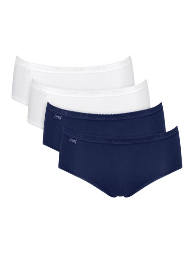 Sloggi Basic + Midi Brief 4 Pack Multiple Colours 13 (V013) 