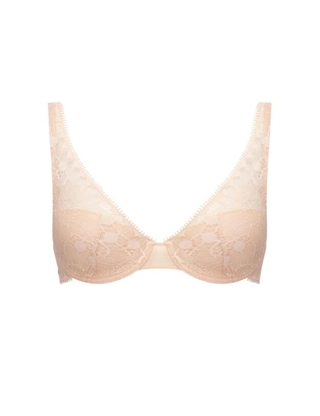 Chantelle Day to Night Plunge Spacer Bra Golden Beige