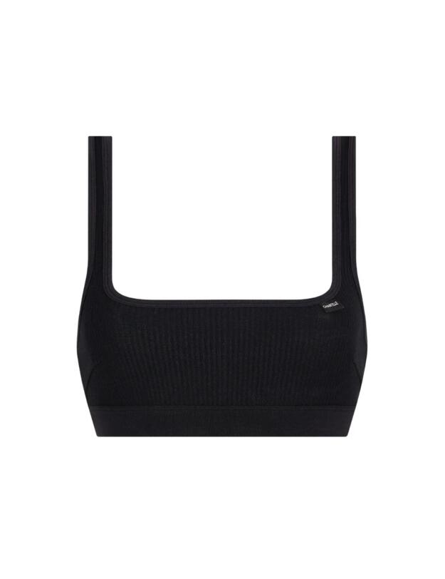 Chantelle Cotton Comfort Non Padded Bralette Black 