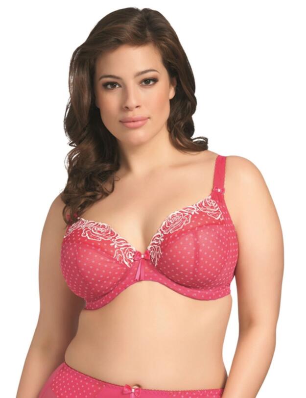 8170 Elomi Betty Plunge Bra - 8170 Raspberry Red